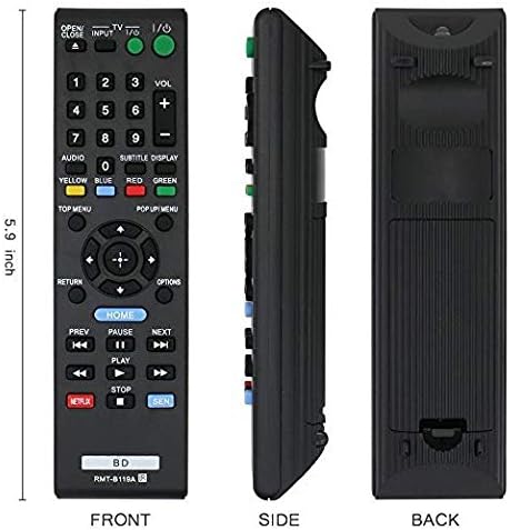 New RMT-B119A Remote Control Compatible with Sony RMT-B119A BLU-RAY Player BDp-bx59 BDp-s390 BDp-s590 BDp-bx110 BDp-s1100 BDp-s3100