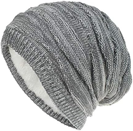 Zimske krupne kape za muškarce rastezljiva jednobojna zimska kapa od flisa mekane tople slušalice za odrasle u hladnom vremenu kape