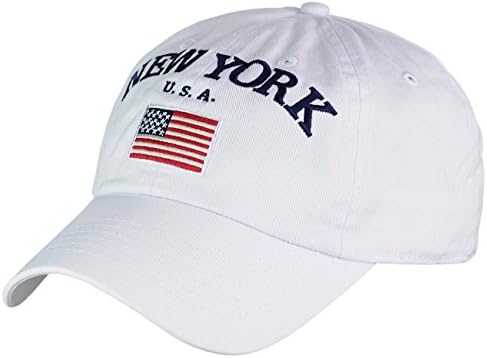 5101 podesiva kapa niskog profila s izvezenom zastavom njujorške SAD