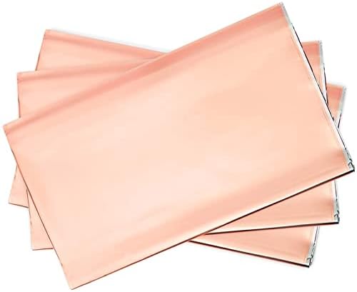Plastični stolnjak od 3 pakiranja od ružičastog zlata metalni stolnjak za jednokratnu upotrebu za ružičaste rođendanske zabave za otkrivanje