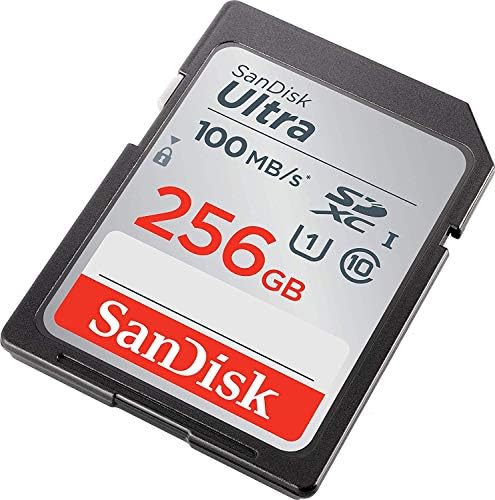 Memorijska kartica SanDisk 256GB SD Ultra za fotoaparat Canon Powershot radi sa ELPH 180, 190 is, SX420 is, SX610 HS u paketu sa svime,
