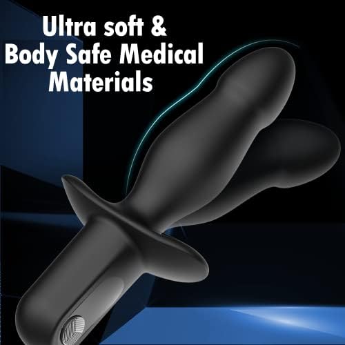 Vibrirajući analni utikač s analnim kuglicama - Utikač za utikač sa sigurnosnom ručicom za muški masažer prostate, 10 moćnih vibracija