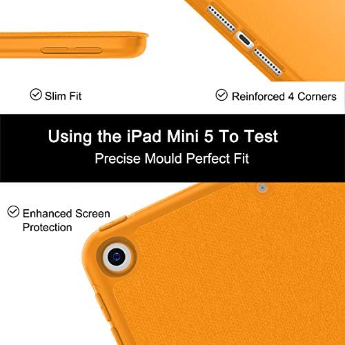 Soke iPad Mini 5 Case 2019 s nositeljem olovke, vrhunski trostruki futrola s jakom zaštitom, ultra tankim mekim TPU stražnjim poklopcem