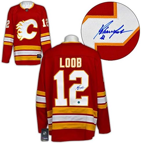 Hakan Loob Calgary Flames potpisao je alt retro fanatici dres - Autografirani NHL dresovi