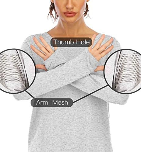 Ictive majice za vježbanje dugih rukava za žene labave vrhove treninga za žene koje trče košulje žene s rupom palca