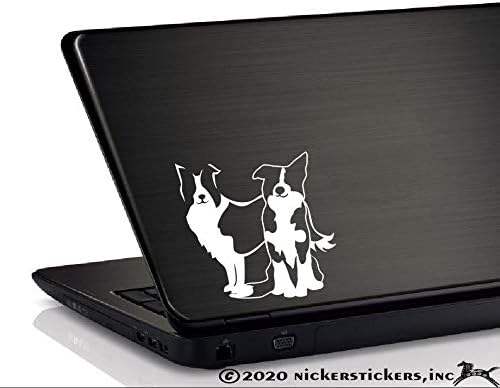 Par sjedećih granica | Nickerickers® Vinyl Dog prozor automatska naljepnica naljepnica