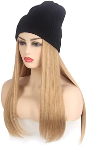 Nabavite trendovsku europsku i američku žensku kapu za kosu, jednu crnu pletenu kapu, periku, dugu ravnu plavu periku i jedan šešir