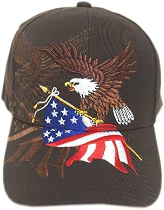 Domoljubna američka zastava crvene, bijele, plave zvijezde, leteće ptice bejzbol kapa Američki šešir s 3-inčnim vezom zaštita od sunca