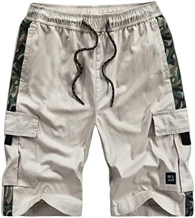 Badhub teretni kratke hlače za muškarce pamučne vanjske planinarske hlače s više džepova za ribolovno kampiranje putovanja