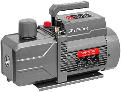 SPECSTAR 110V 9,6 CFM 1 KS dvostupanjski rotacijska lopatica HVAC AIR VACUUM PUMPA ZA R12 R22 R134A R410A sustavi s bocom ulja