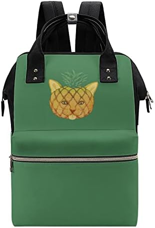 Ananas Mačka vodootporna mama ruksaka Velikog kapaciteta multifunkcionalna torba za pelene