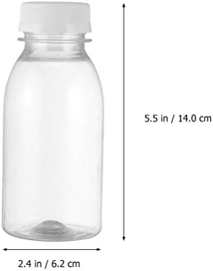 Doitool 10pcs Plastične boce soka Clean Bočica s vodom 300 ml za višekratnu upotrebu mlijeka s kartonskom bocom plastična limunada