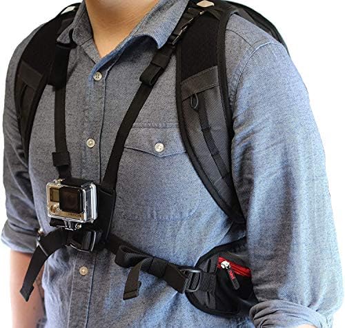 NavITech Action Camera Backpack & Red Skladištenje s integriranim remenom za prsa - kompatibilno s akcijskom kamerom SJCAM SJ9
