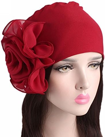 Veliki cvjetovi šešir elastični kemorični šešir šešir Rastemljiva kapica Lady Headwear Turban HARPRAP RAKUM HAT CAP CAP Čvrsta žena