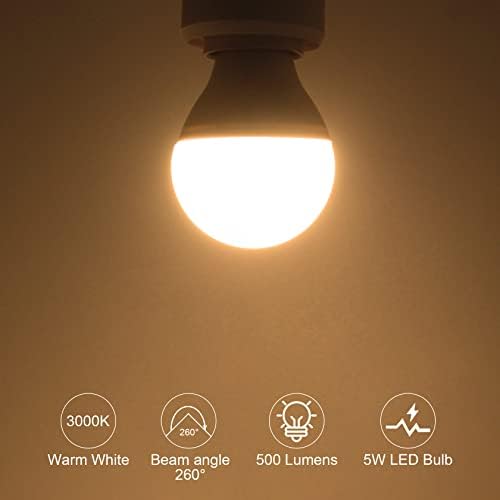 5-vatna LED žarulja 5-vatna Topla bijela 3000k, ekvivalentna 40-vatnoj žarulji stropnog ventilatora 915 / 945, 500 lumena bez podešavanja