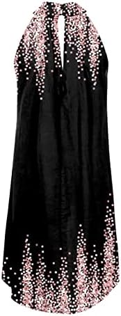 Haljina u Boho stilu, ženska modna ležerna labava suknja za plažu s cvjetnim printom nepravilnog oblika, suknja od sunca, viseći izrez