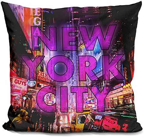 Lilipi New York City Color Dekorativni naglasak za bacanje jastuka