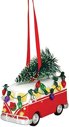 Cape Shore božićni ukras za svijetle smole, kombi s stablom, ukras za odmor, kolekcija kuće