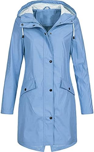 Duge jakne za žene vodootporne kabanice dame casual lagane kapute s kapuljačama plus veličina skijaška jakna