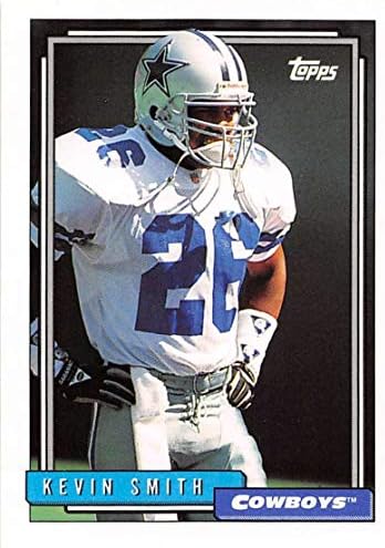 1992. Topps nogomet 669 Kevin Smith RC Rookie Card Dallas Cowboys DB Službeni high series NFL Trading Card iz TOPPS Company