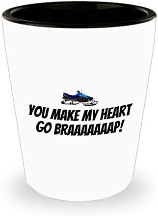 Čaša za motorne sanke-Valentinovo na motornim sanjkama-Godišnjica, rođendanski poklon na motornim sanjkama - ubrzavate mi srce