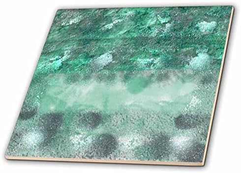 Trodimenzionalni prikaz suvremenog slikarstva pomoću mramornih zelenih i sivih pločica
