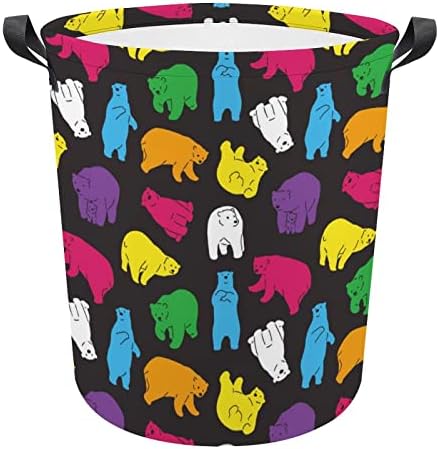 Košara za rublje u boji polarnog medvjeda, sklopiva košara za pohranu, torba za košaru za rublje, košare za odjeću za dom, spavaonica