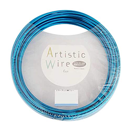 Umjetnička žica Aluminijska žica u boji, Plava, 0,06 inča 92,8 Stopa