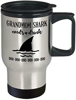 Baka morski pas treba piću kavu za putničku šalicu božićni poklon za bake majke dar za baku čaj čaj za čašu darove za mami rođendanske