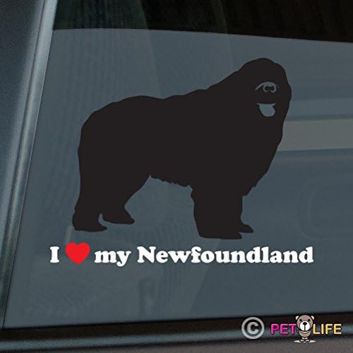 Gospodine PetLife, volim svoju vinilnu naljepnicu Novofundland na auto staklu, novof Novofi