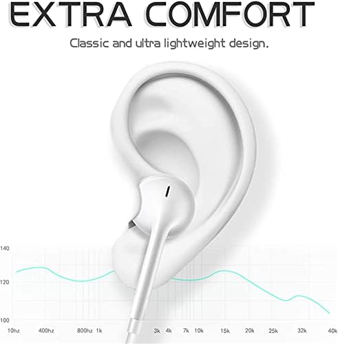 2 pakete slušalice Slušalice ožičene slušalice s mikrofonom i upravljanjem volumena, kompatibilne s iPhoneom 14/13/12 Pro Max/XS Max/XR/X/8/7