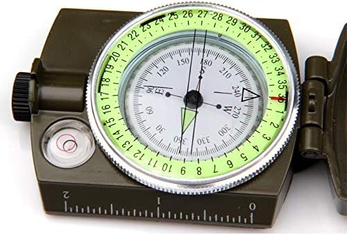Liujun metal, stakleni kompas preživljavanje planinarenje vanjske kampiranje oprema geološki kompas kompakt
