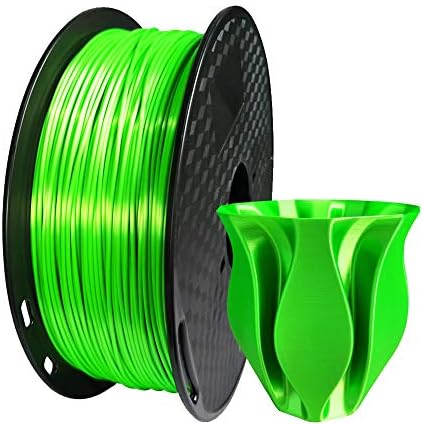 Silk Green PLA filament 1,75 mm 3D pisač filament 1 kg 2,2 lbs tiskarski filamenti Materijali Shiny Shiny Shine Shine Svijetla trava