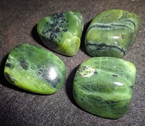 Green Jade Nephrite srušio se i polirano kristalno zacjeljivanje prirodnih dragulja - 2 komada set