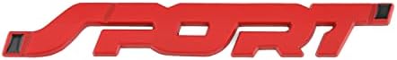 Neopaftu 2PCS 3D Metal Sport Logo naljepnica, Streamline Badge Premium Car bočni bočni blatobrani stražnji deblo naljepnice kompatibilne