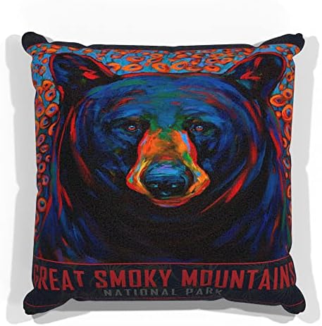 Velika dimna planina Polje snova Faux Suede kauč baca jastuk s uljane slike umjetnika Kari Lehr 18 x 18.