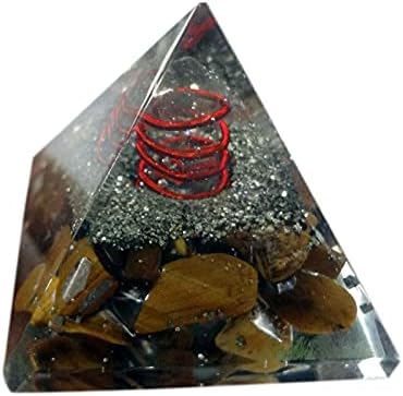 Sharvgun 25 mm tigrasti kristalni zacjeljivanje orgona piramida čist kristalni piramidalni stol dekor