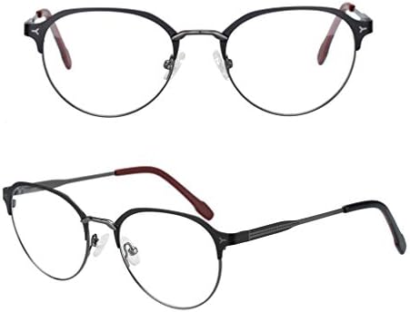 RXBFD fotohromičke naočale za čitanje, retro puni metalni okvir protiv UV-a udobne sunčane naočale, pogodne za muškarce i žene Sunčeve
