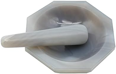 1PCS 150 mm visokog stupnja agat malter laboratorijske opreme Prirodni agat malter mljevenje s mljevenom šipkom