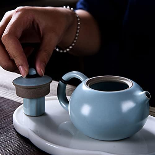 Hemoton zanatske setove 2pcs Keramički čajnik s poklopcima porculana Porculanski čaj Set za čaj za čaj Set čaj čajevi držač prijenosni