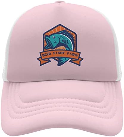 JVAN Crni snapback šeširi za muškarce za ribolov mrežica za muške kamiondžije šeširi kapice Snapback pivo Fishy Fishy Humor Girls kapica