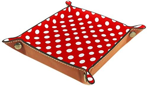 Lorvies crvene polka točkice za odlaganje kutije košare za košare za kante za uredski dom