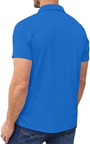 Lexiart muški atletski golf polo majica - Polos za vježbanje kratkih rukava Brzi suha majica