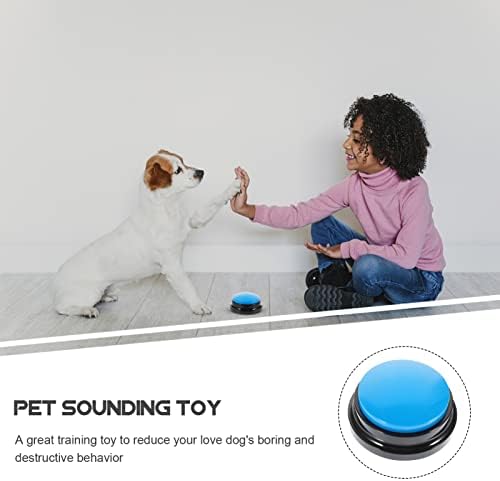 Toyvian Dogman Toys Dog tipke za snimanje: zvučni zujanje gumbi za snimanje igre show zujarice pseti gumbi za trening govora za komunikacije