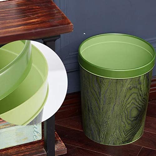 ; Uredski dekor kanta za smeće drvena kanta za smeće organizator košara za otpadni papir stolna kanta za smeće kućni ukras 12L kuhinjska