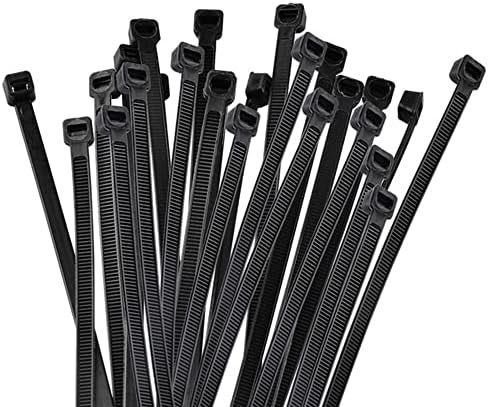 100 kravata za pakiranje kabela, 8-inčne najlonske kravate, teškim za samo-zaključavanje električnog kabela za upravljanje plastičnim
