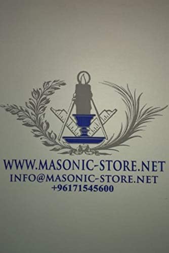 Masonski simboli Ovratnik lanca - 24K pozlaćeno zlato - SD dragulj + besplatna futrola