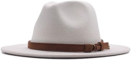 Vintage vanjski panama klasični pojas fedora šešir vuna crni šešir diskete široke kape za kopče za muške sunčeve kape muške zabave