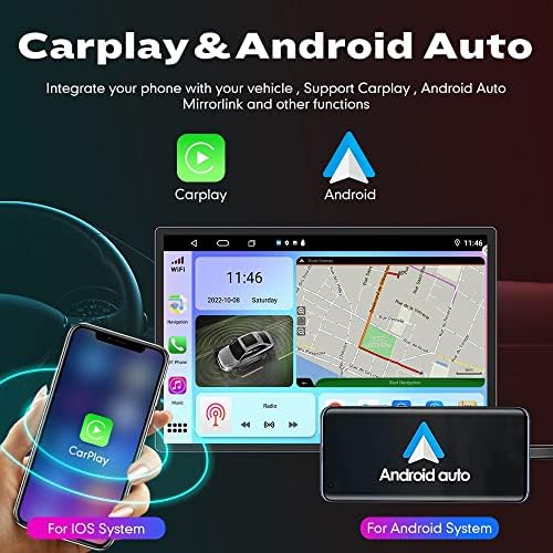 Android Radio CarPlay & Android Auto Autoradio Car Navigation Stereo Multimedia Player GPS zaslon osjetljivih na dodir RDS DSP WiFi