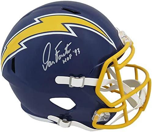 Dan Fouts potpisao je kacigu u prirodnoj veličini s autogramom 93-NFL kacige s autogramom